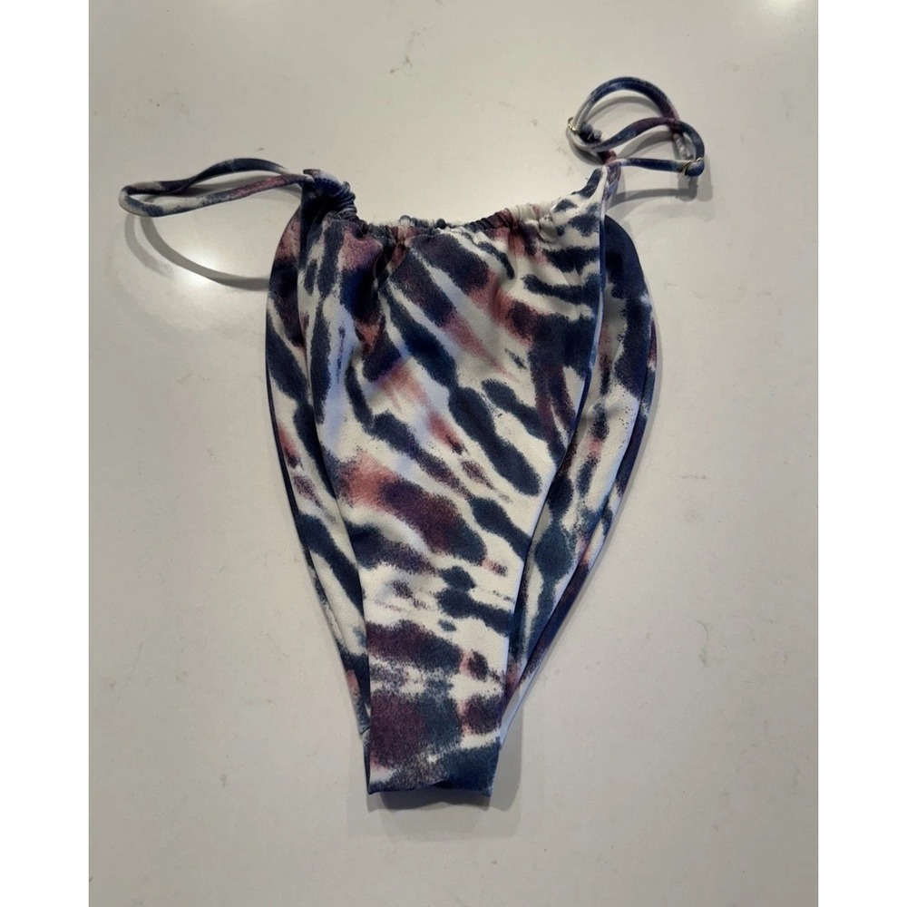 Skatie Tie Dye Bikini Bottom High Cut Womens Size Medium Festival Boho Bohemian